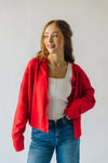 The Riggs Button-Down Sweater in Red