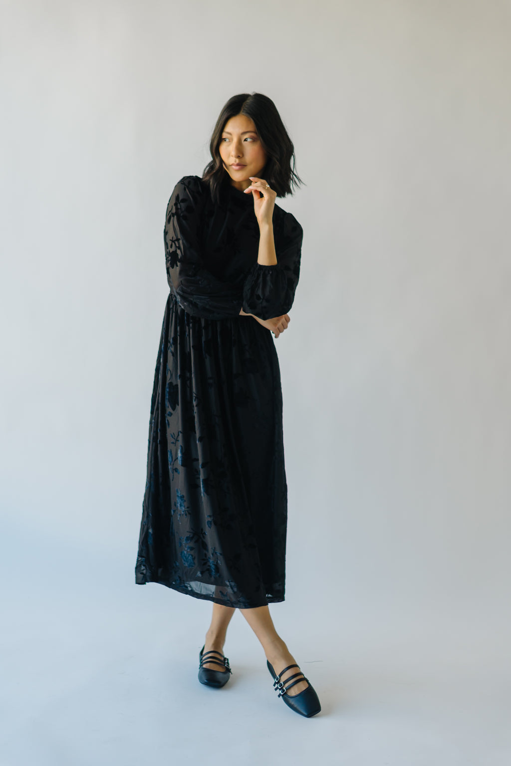 Elery Black Midi Dress – Beginning Boutique