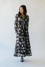 The Walkerton Floral Maxi Dress in Black