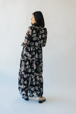 The Walkerton Floral Maxi Dress in Black