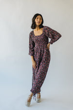 The Ladera Floral Jumpsuit in Black