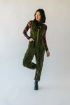 The Weldon Corduroy Jumpsuit in Olive
