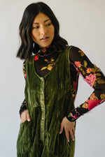 The Weldon Corduroy Jumpsuit in Olive