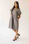 The Matthews Ruffle Babydoll Dress in Black