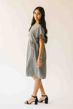The Matthews Ruffle Babydoll Dress in Black