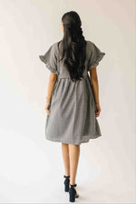 The Matthews Ruffle Babydoll Dress in Black