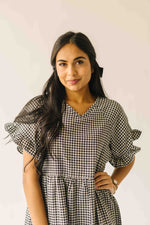 The Matthews Ruffle Babydoll Dress in Black