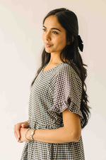 The Matthews Ruffle Babydoll Dress in Black