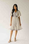 The Stallard Floral Patterned Dress in Ivory Multi
