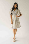 The Stallard Floral Patterned Dress in Ivory Multi