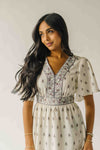 The Stallard Floral Patterned Dress in Ivory Multi