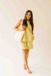 The Delphine Bermuda Short in Butter Yellow