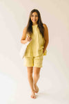 The Delphine Bermuda Short in Butter Yellow