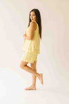 The Delphine Bermuda Short in Butter Yellow