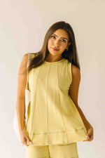 The Dax Tunic Tank in Butter Yellow