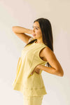 The Dax Tunic Tank in Butter Yellow
