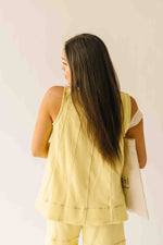 The Dax Tunic Tank in Butter Yellow