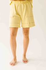 The Delphine Bermuda Short in Butter Yellow