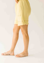 The Delphine Bermuda Short in Butter Yellow