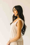 The Winslet Striped Maxi Dress in Beige