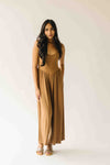 The Jillyn Ribbed Jumpsuit in Chocolate