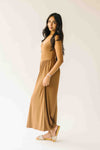 The Jillyn Ribbed Jumpsuit in Chocolate