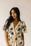 The Tressa Embroidered Detail Midi Dress in Cream + Black