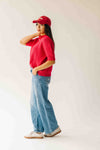 The Larson Mid Rise Wide Leg Jean in Medium Blue