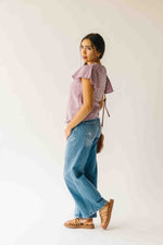 The Joyanna Textured Blouse in Mauve