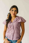 The Joyanna Textured Blouse in Mauve