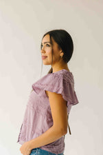 The Joyanna Textured Blouse in Mauve