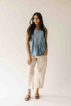 The Anders Denim Tank in Sky Blue