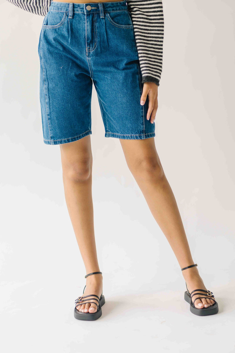 The Adamson Bermuda Short in Denim Blue