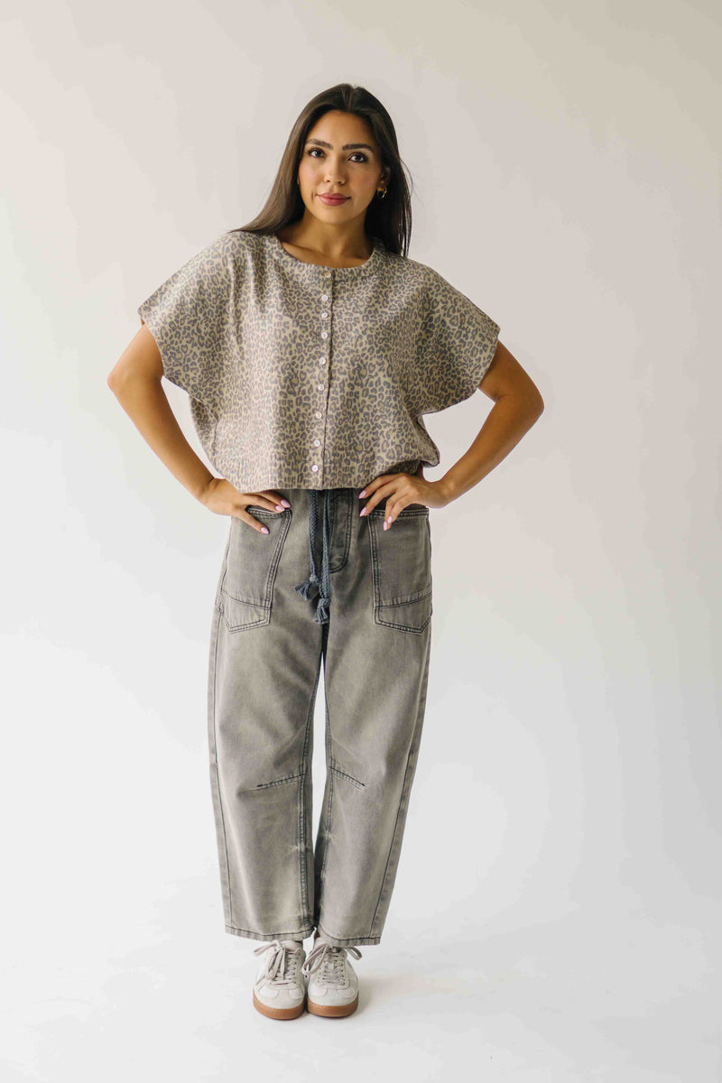 The Cartelli Button-Up Sweater in Leopard