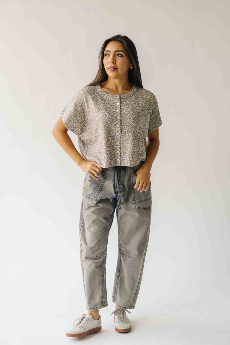 The Cartelli Button-Up Sweater in Leopard