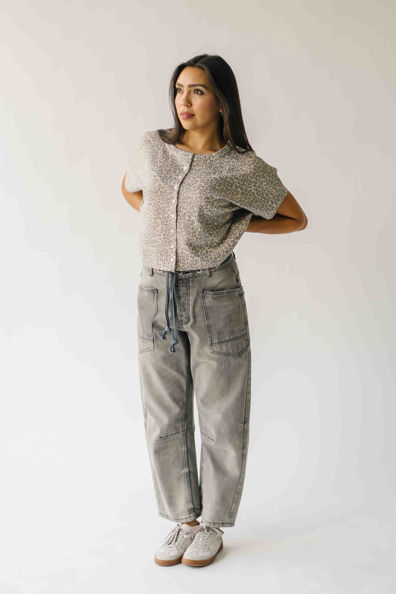 The Cartelli Button-Up Sweater in Leopard