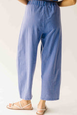 The Andy Washed Short Sleeve + Pleated Pant Set in Slate Blue