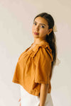 The Morgana Lace Detail Blouse in Caramel