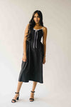 The Doxey Tie Detail Tank Dress in Black