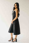 The Doxey Tie Detail Tank Dress in Black