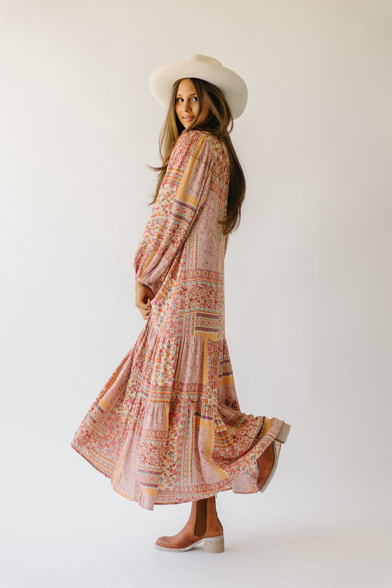 The Canterbury Floral Maxi Dress in Vintage Apricot