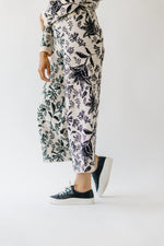 The McFly Wide Leg Pant in Taupe Floral
