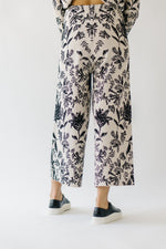 The McFly Wide Leg Pant in Taupe Floral
