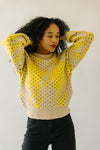 The Lantana Textured Sweater in Taupe + Yellow