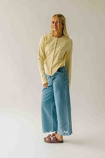The Alton Floral Embroidered Jean in Denim