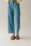 The Alton Floral Embroidered Jean in Denim