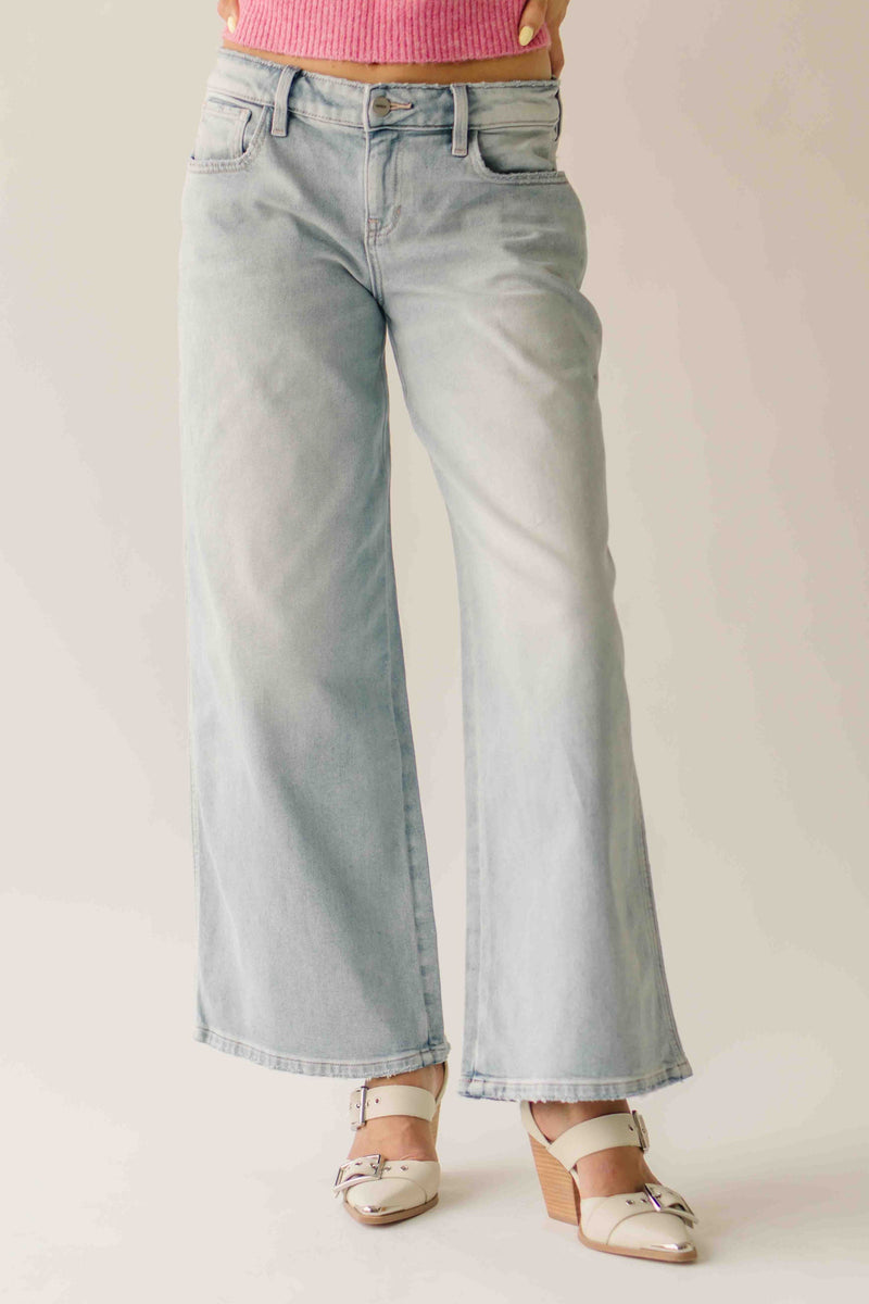 The Betty Baggy Wide Leg Jean in Light Wash