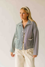 The Donna Pinstripe Jacket in Navy