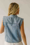 The Tavis Button-Up Vest in Light Denim (SHIPS MID SEPTEMBER)