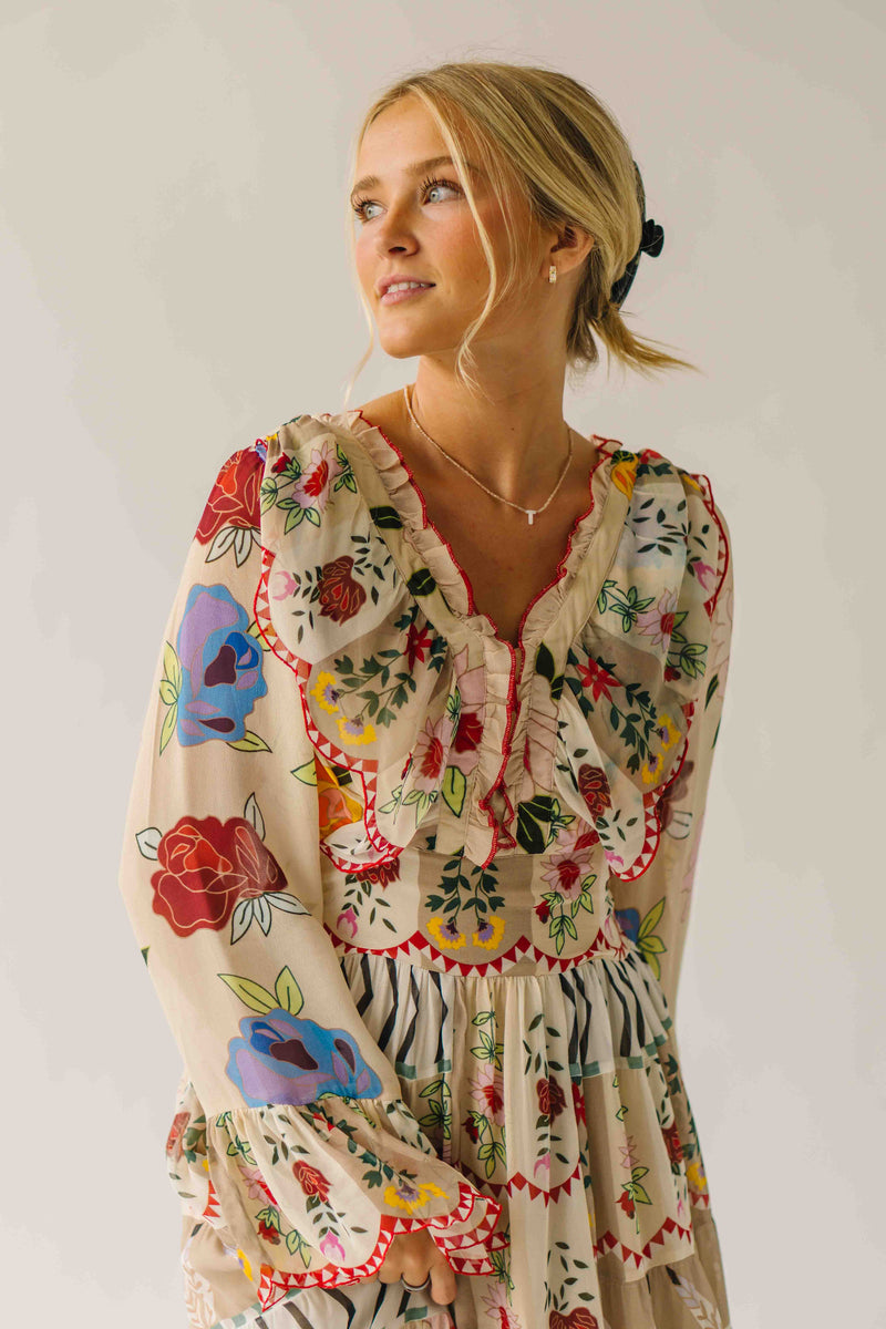 The Carnivale Maxi Dress in Cha Cha Print